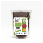 Close-up of organic Rajma Jammu kidney beans from Punjab farm, showing unpolished, sun-dried beans with earthy color and texture