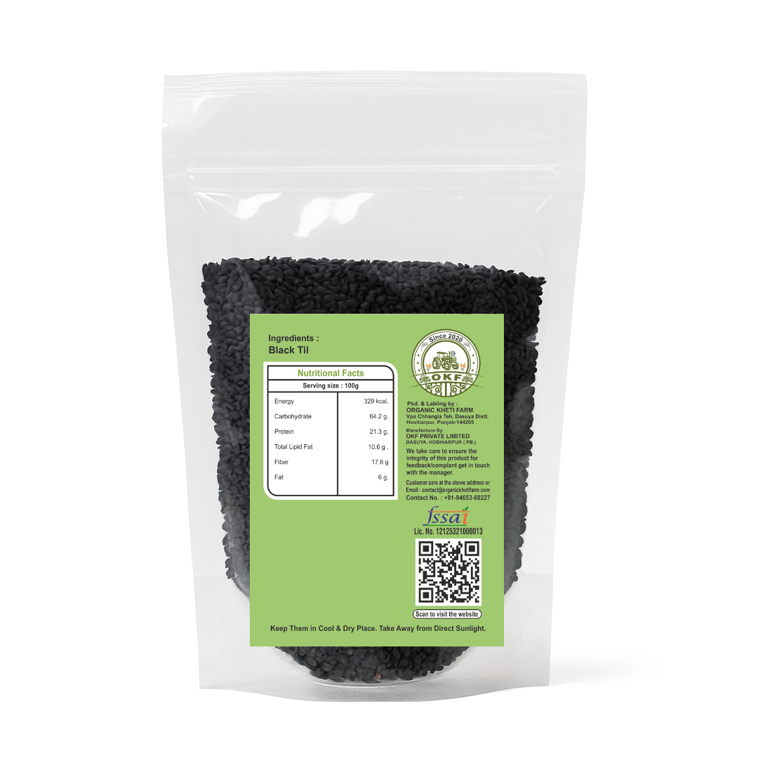Organic Black Til (Sesame Seeds) - 100Gm - image 2