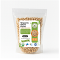Close-up of organic Kabuli Chana chickpeas from Punjab farm, highlighting natural, unpolished quality and farm freshness.