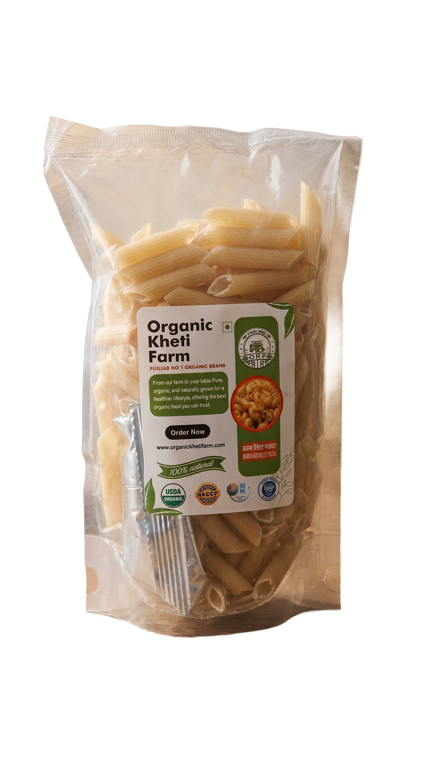 Organic Barnyard Millet Pasta