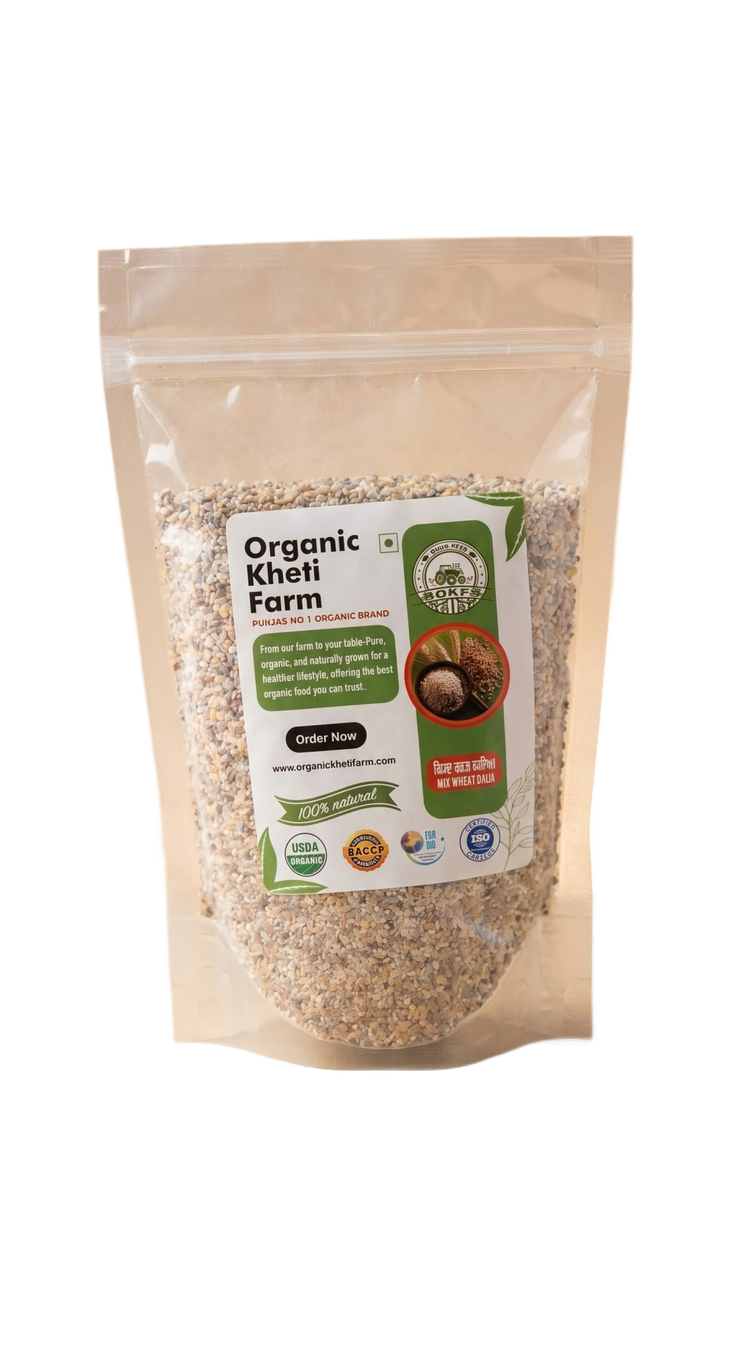 Organic Mix Wheat Dalia (Broken Wheat)