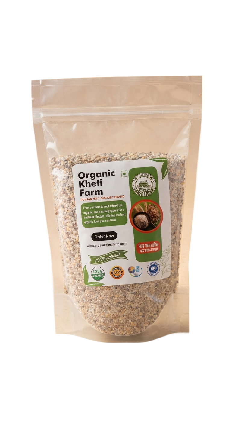 Organic Mix Wheat Dalia (Broken Wheat)