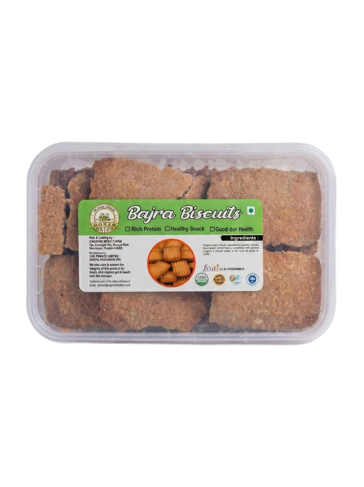 Organic Bajra Biscuit with Jaggery Powder & Desi Ghee