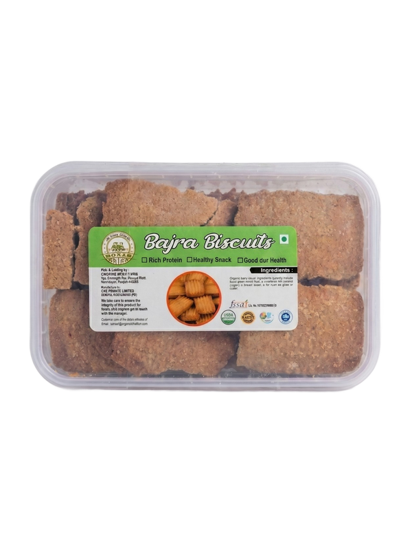 Organic Bajra Biscuit with Jaggery Powder & Desi Ghee