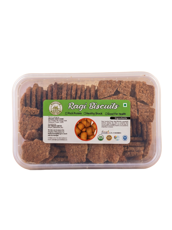 Organic Ragi Biscuit with Jaggery Powder & Desi Ghee