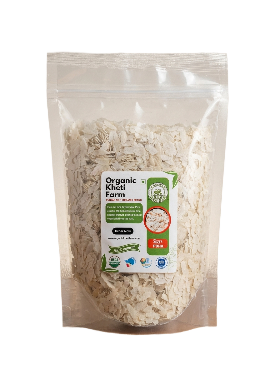 Organic Poha (Flattened Rice)