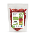 Close-up of vibrant red whole organic chillies from Punjab farm, sun-dried and fresh, ready for cooking and spice blends