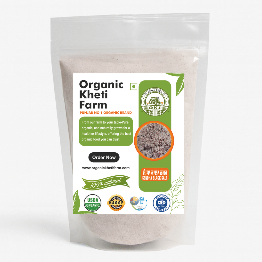 Organic Punjab farm-sourced Sendha Namak 1kg unrefined rock salt with natural mineral content