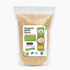 Organic whole khichdi rice from Punjab farm, unpolished, natural, farm-fresh, healthy Indian rice
