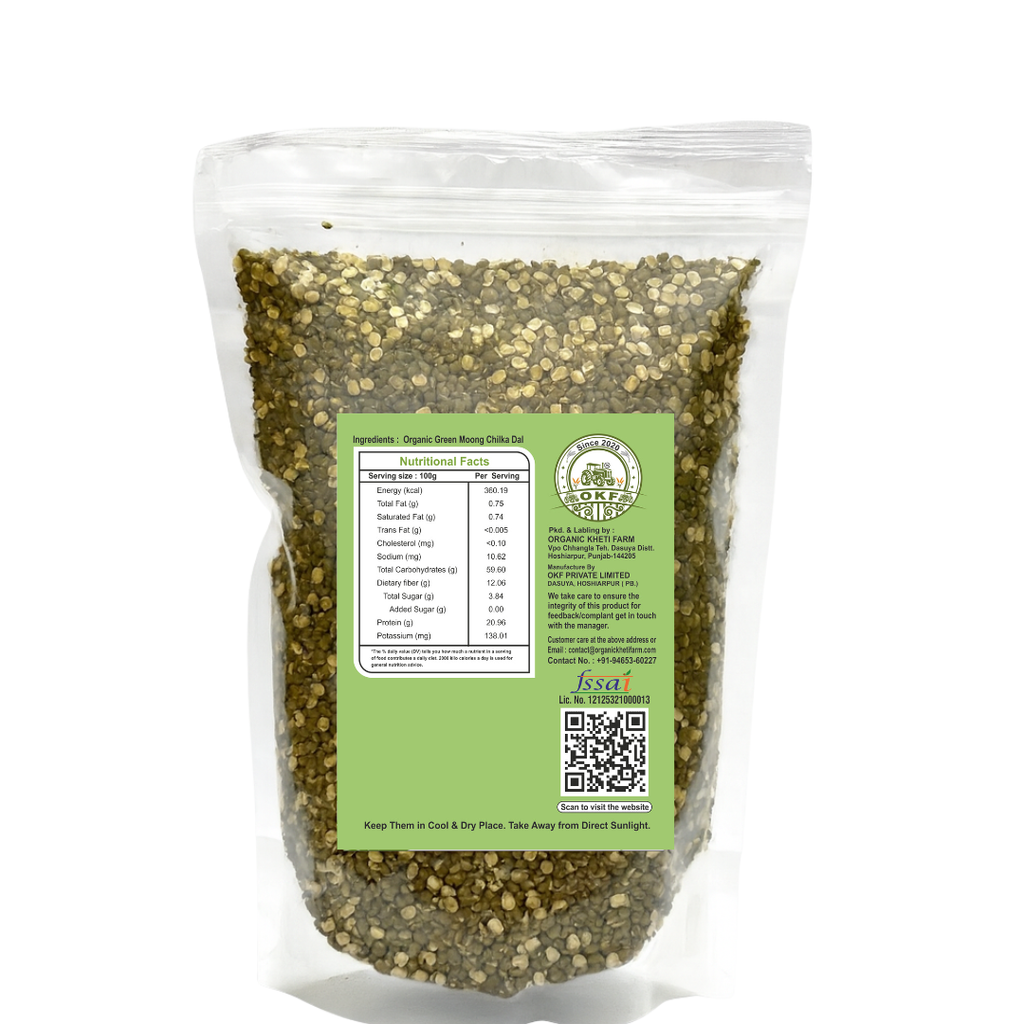Organic Green Moong Chilka Dal - image 2