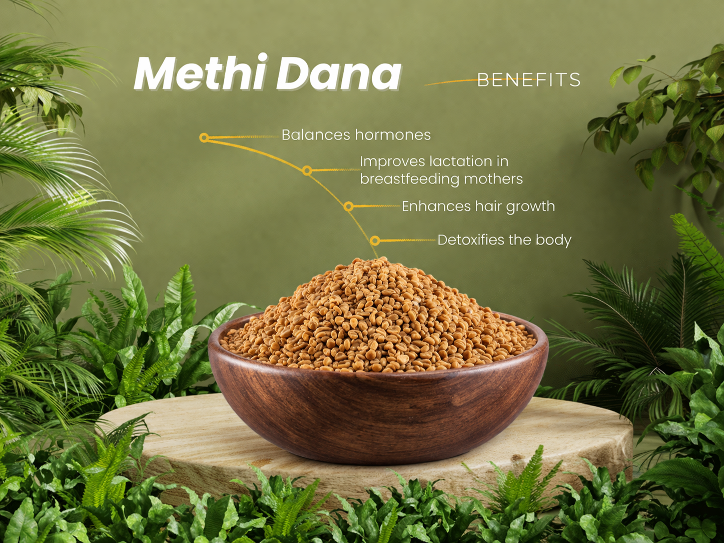 Organic Methi (Fenugreek) Seeds - image 3