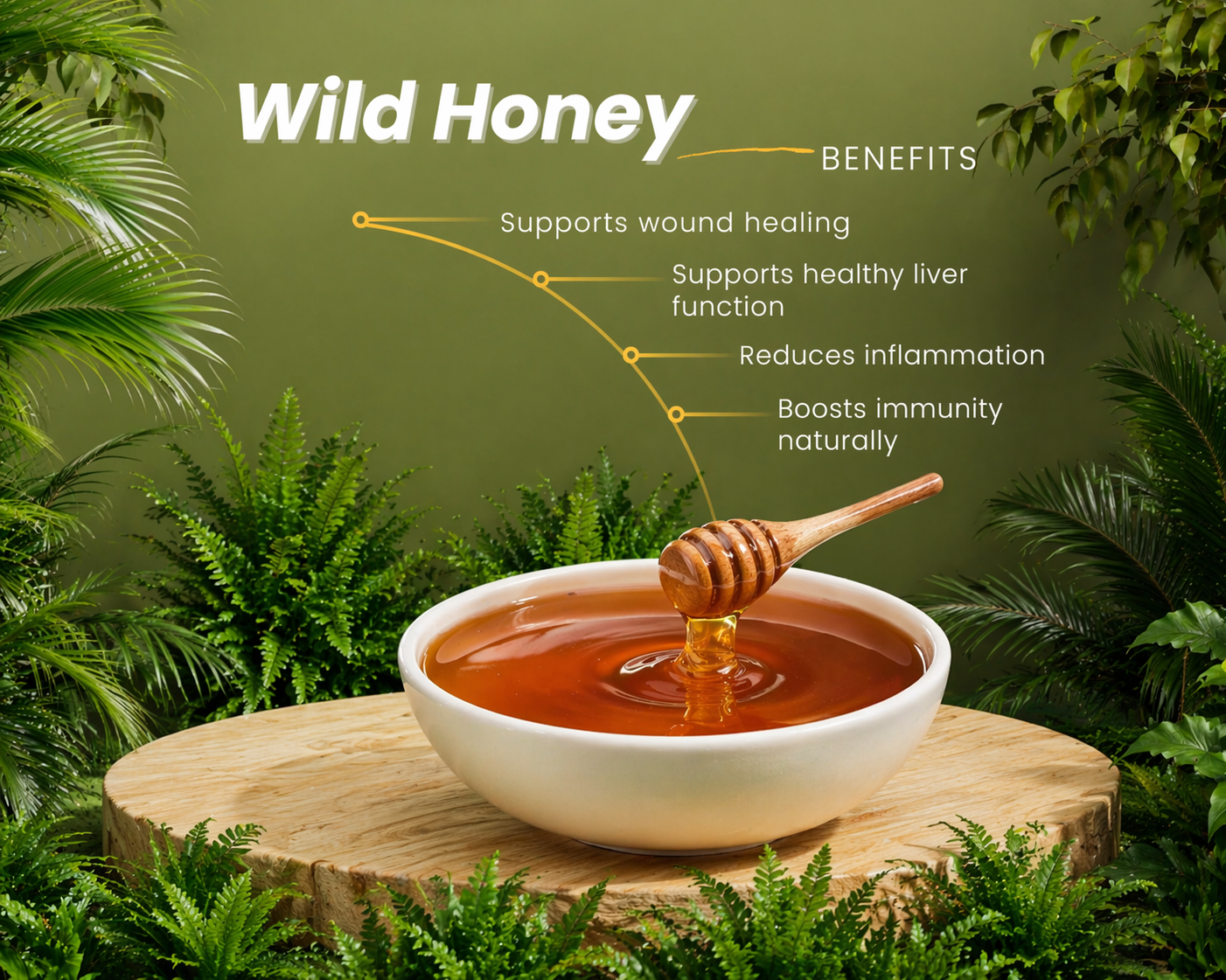 Organic Wild Forest Raw Honey - image 3