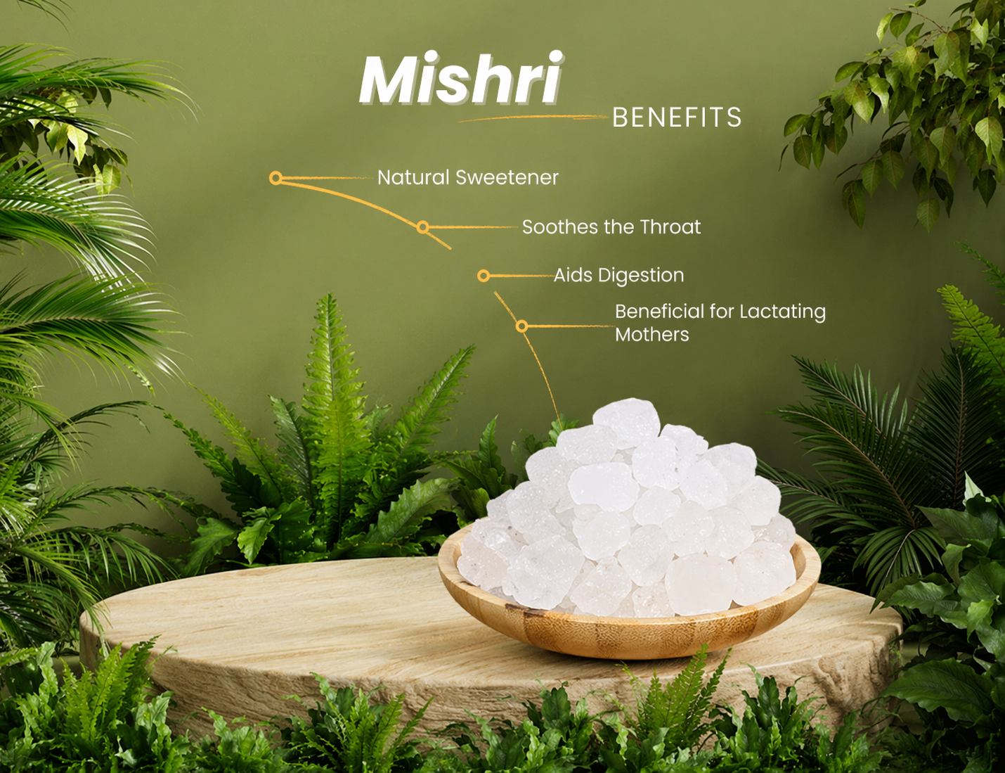 Organic Thread Mishri (Rock Sugar Crystals) - image 3