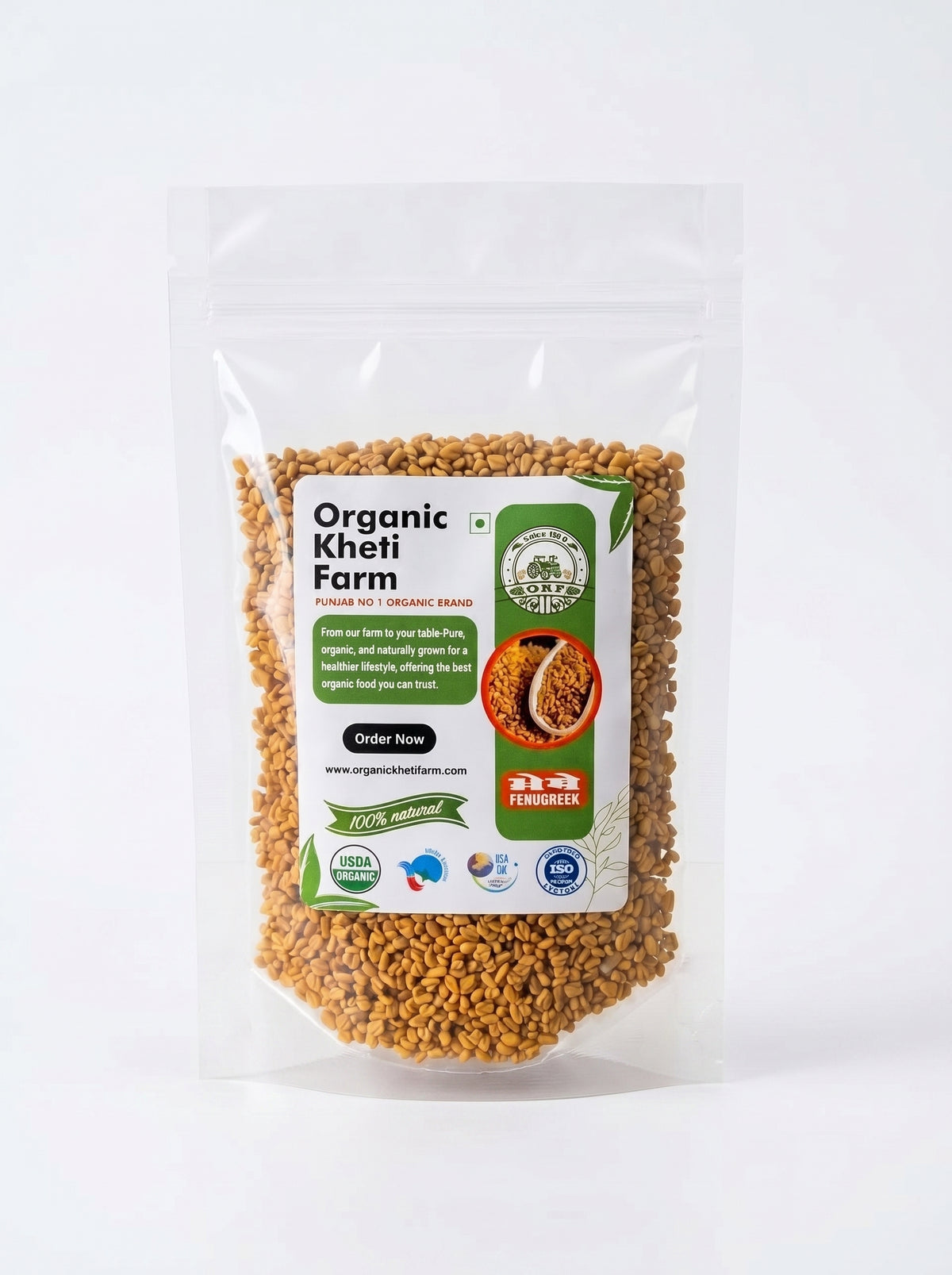 Organic Methe Whole (Fenugreek Seeds)