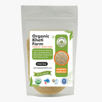 Close-up of unpolished organic barnyard millet grains from Punjab farm, highlighting natural texture and purity