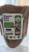 Close-up of organic coconut sugar granules from Punjab farm, highlighting natural caramel color and texture for healthy sweetening.