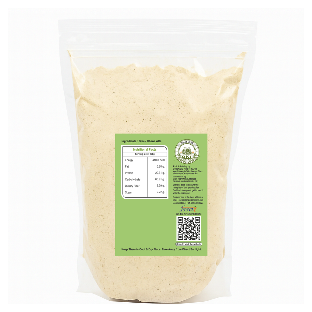 Organic Black Chana Atta (Flour) - image 2