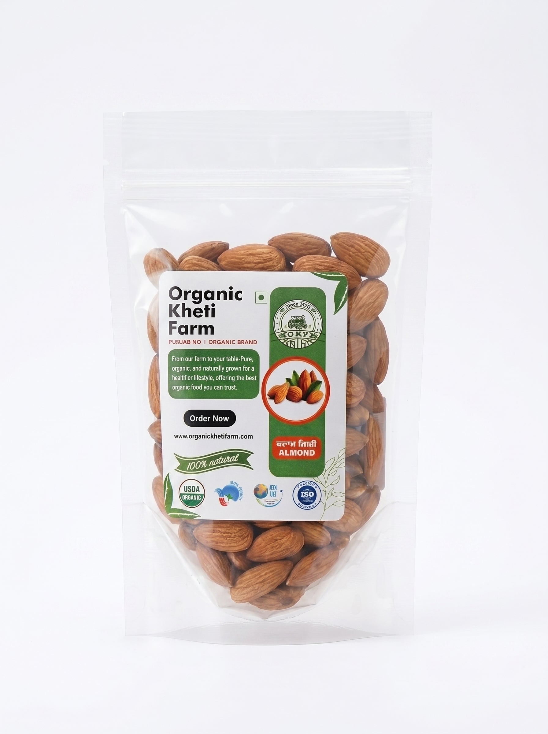 Organic Raw Almonds (Badam)