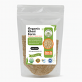 Close-up of organic white quinoa seeds from Punjab farm, highlighting purity and natural quality