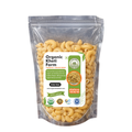 Organic Punjab farm-fresh foxtail millet pasta in a transparent package showing natural grains and authentic branding