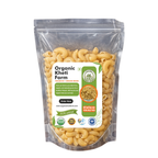 Organic Punjab farm-fresh foxtail millet pasta in a transparent package showing natural grains and authentic branding
