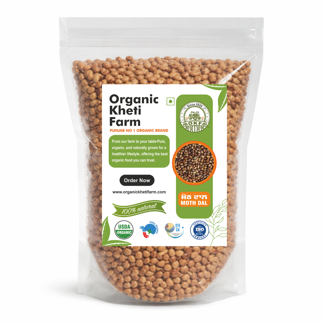 Organic Moth Dal from Punjab farm, unpolished, sun-dried, natural, chemical-free, healthy pulses for Indian cuisine